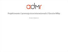 Tablet Screenshot of admr.pl